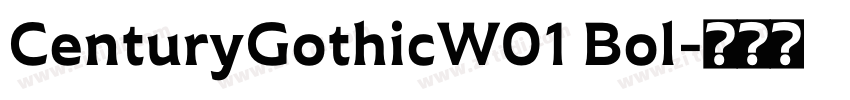 CenturyGothicW01 Bol字体转换